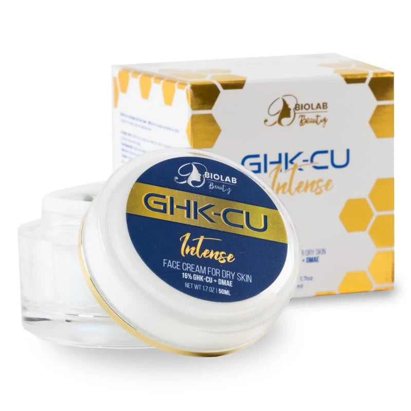 Peptide face cream for dry skin GHK-Cu Intense 50 ml Mirando Nutrition Peptide face cream for dry skin GHK-Cu Intense 50 ml Mirando Nutrition