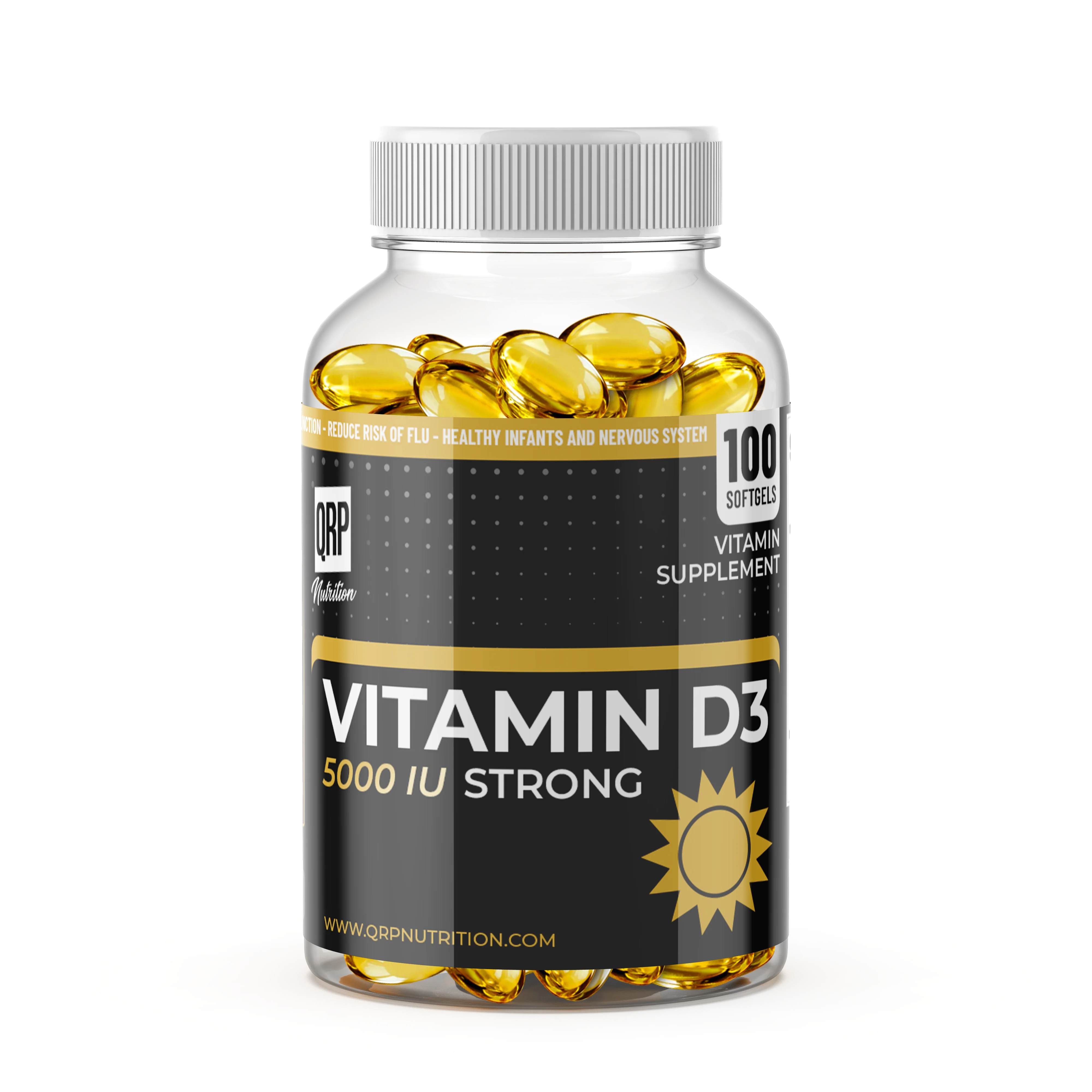 QRP Nutrition VITAMIN D3 5000iu 100softgels