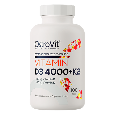 Vitamin D3 4000 IU + K2 100 tablets