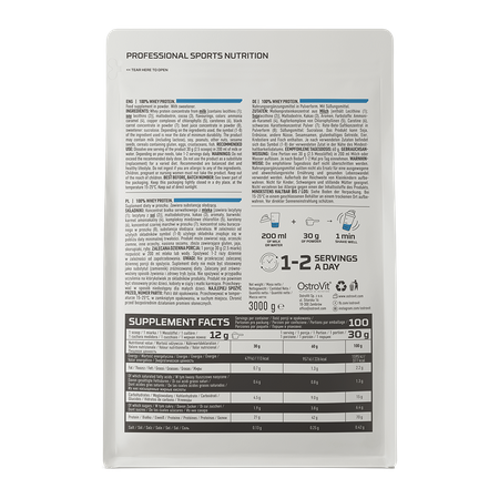 100% Whey Protein 3000 g creamy strawberry