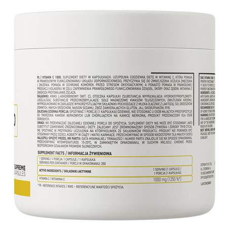 Vitamin C 1000 mg 250 capsules