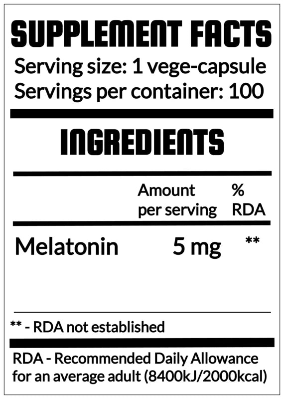 QRP Nutrition MELATONIN 5mg