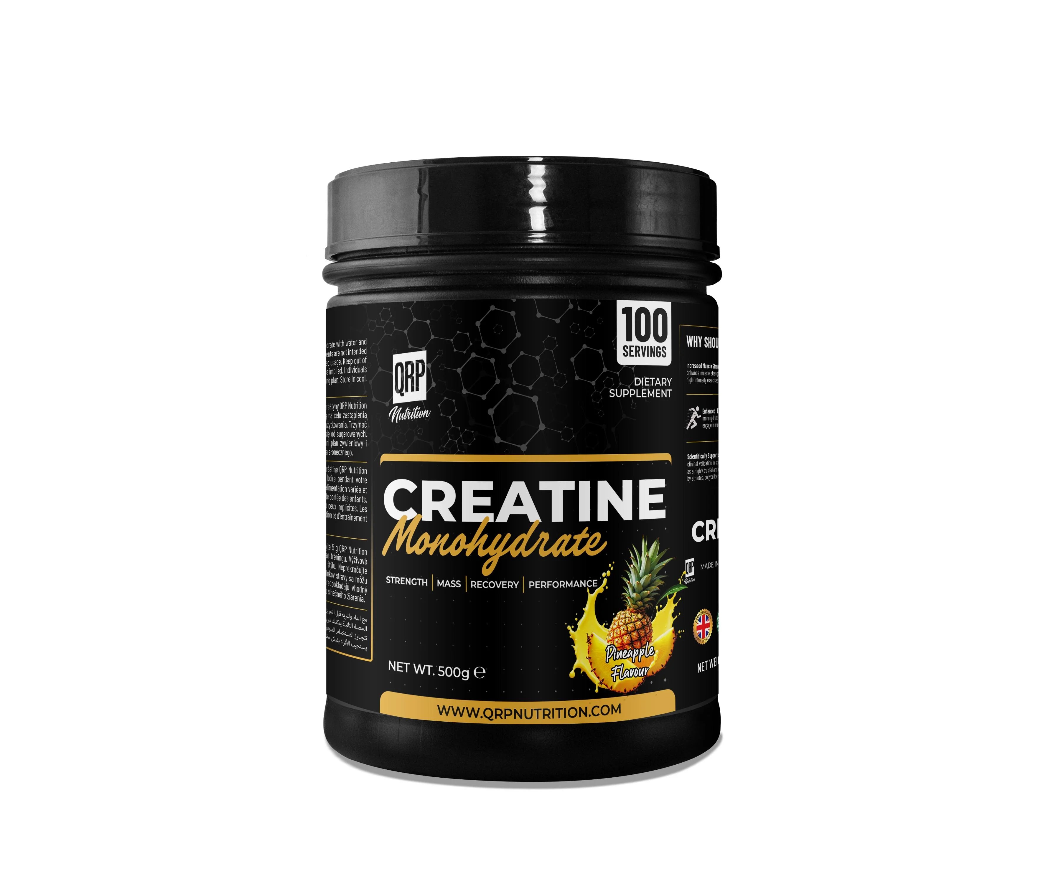 QRP Nutrition Creatine Monohydrate (500g)