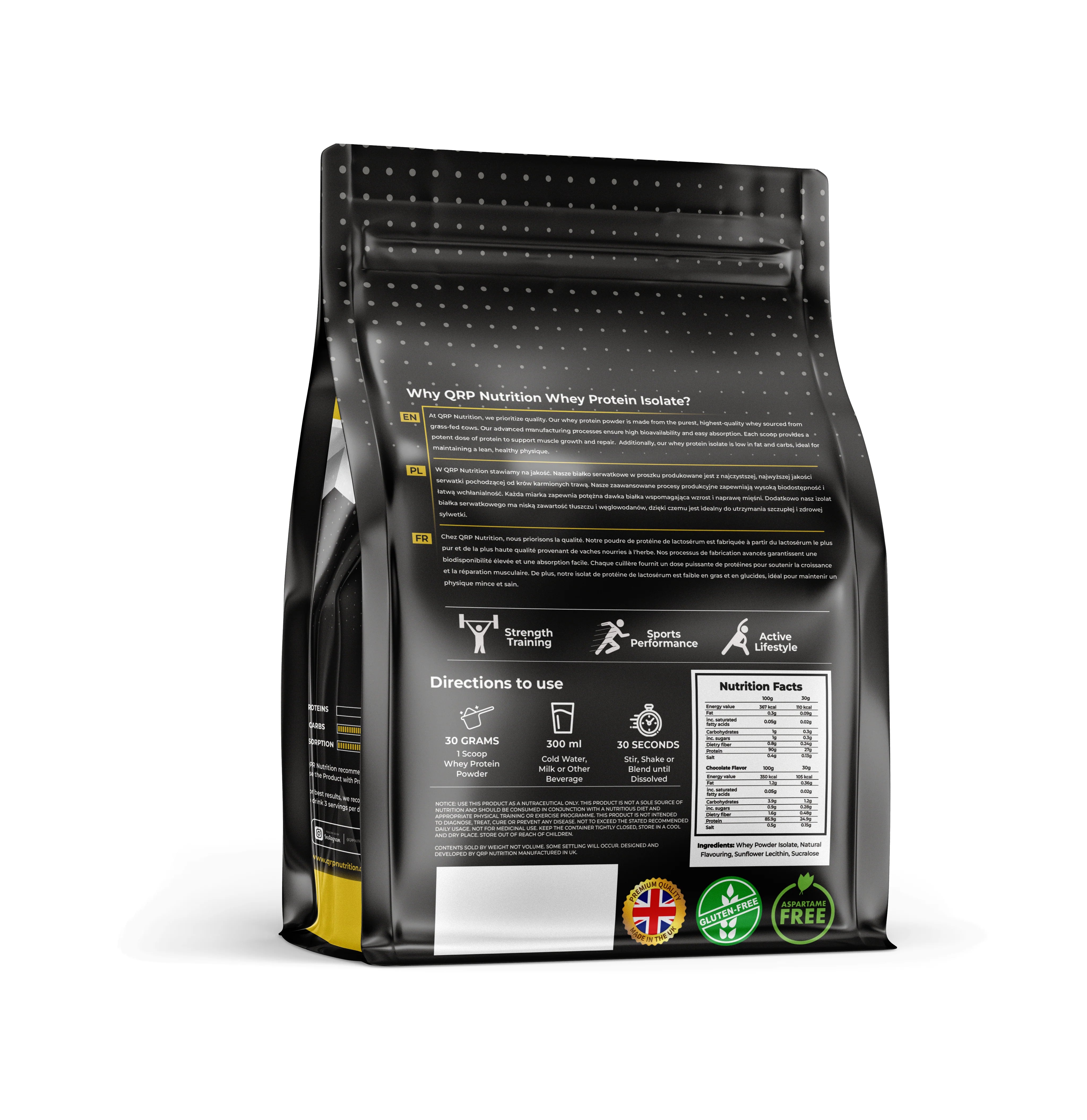 QRP Nutrition Whey Protein Isolate