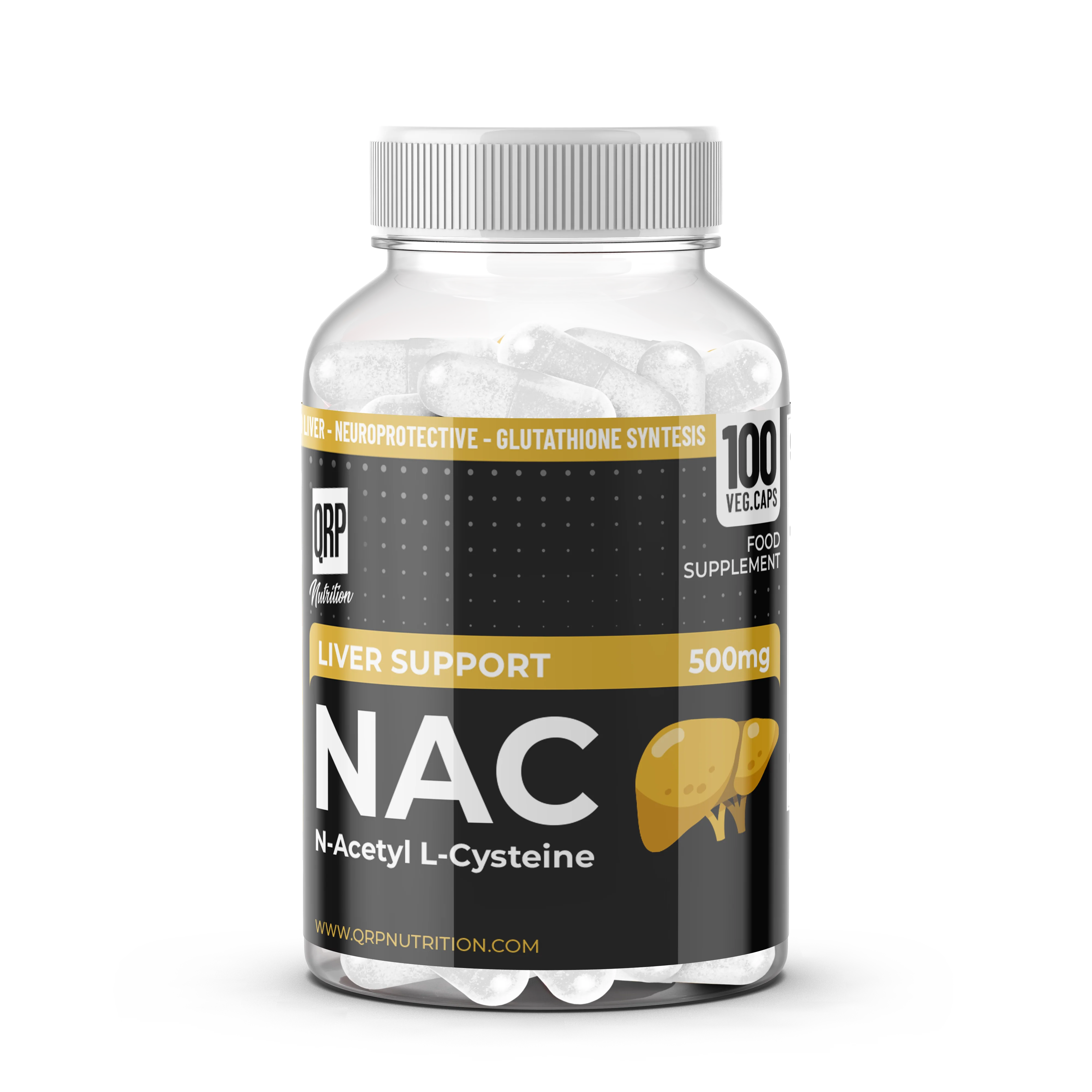 QRP Nutrition NAC 500mg 100 veg.capsules