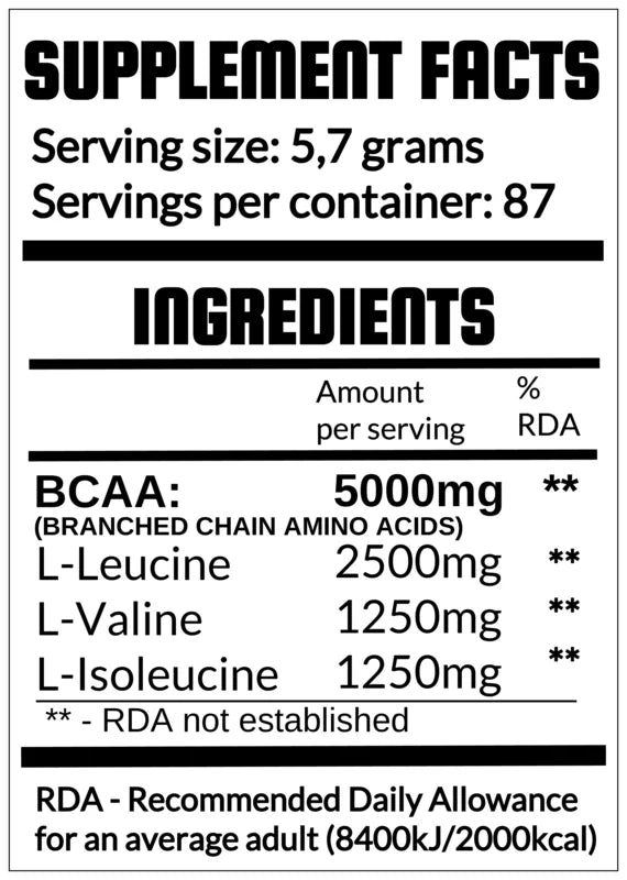 QRP Nutrition BCAA Instant 500g